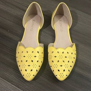 Restricted yellow shoes